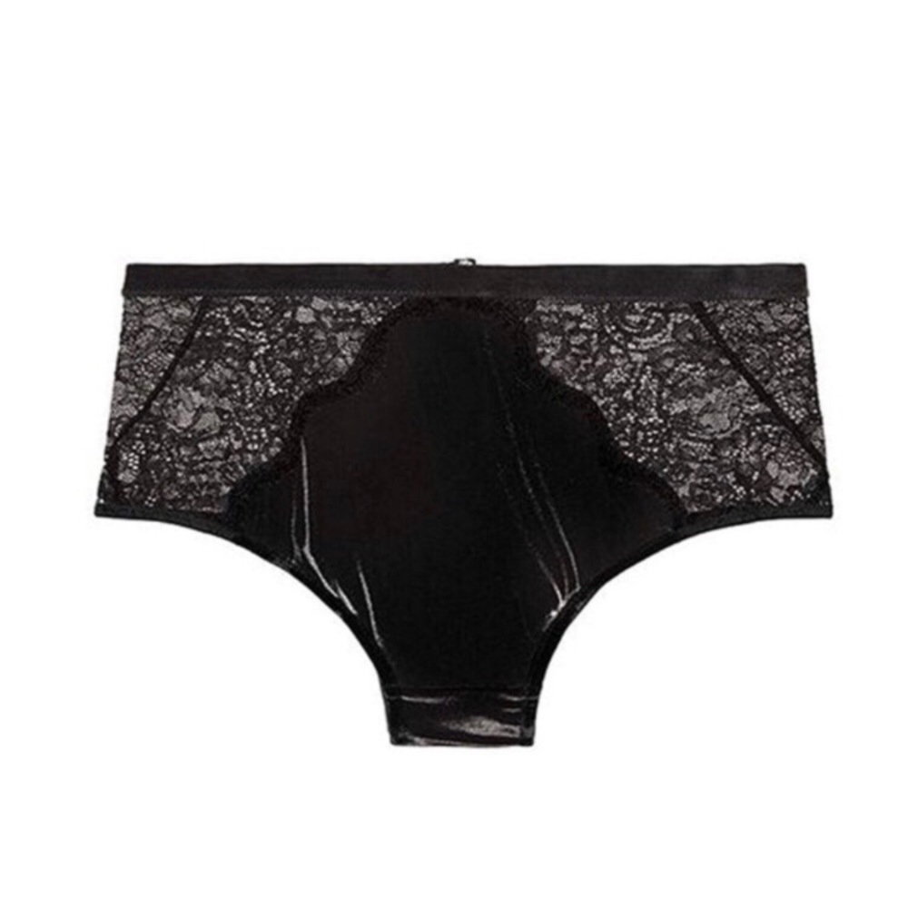 VS Dream Angels Black Velvet Panty, S 💋 (NWOT)